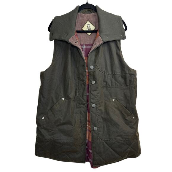 New Free People We The Free Benny Quilted Olive Vest Women's Size Small - Picture 3 of 8